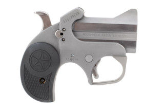 Bond Arms Rough Neck 9mm derringer features a 2.5 inch double barrel